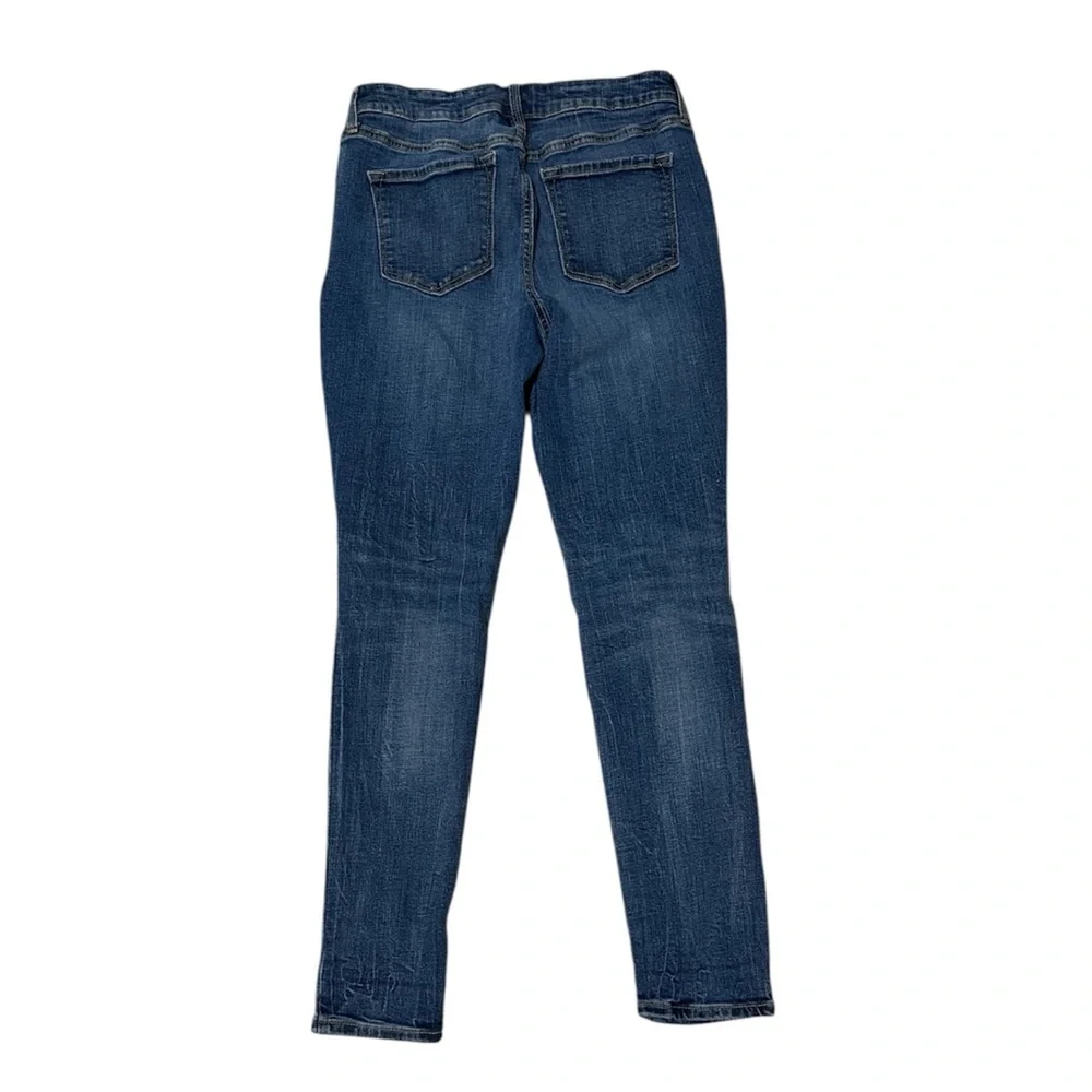Old Navy Dark Blue Distressed Skinny Jeans